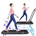 thumbnail image 1 of Gymax Tapis Roulant Électrique 2,25 Hp pour sous le Bureau avec Appli, Noir, 1 of 10