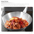 thumbnail image 2 of Wok à Frire Manche en Bois Wok à Frire Wok de Cuisine Outil de Cuisson Wok de Cuisson Portatif, 2 of 6