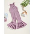 thumbnail image 3 of Faithtur Combinaison Sans Manches pour Bébé Fille, Pantalon Évasé Long d'Été pour Fête Décontractée, 3 of 8