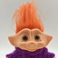 thumbnail image 3 of Mini Troll Dolls , Figurines d'Action Vintage Trolls Mini 4 Pouces Gâteau Cheveux Orange, 3 of 6