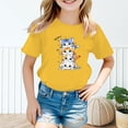 thumbnail image 2 of HNMKIU T-Shirt Graphique Stylé pour Filles à Manches Courtes pour l'Été, Tenue Décontractée Tendance, Haut à Col Rond pour Jeunes Fashionistas, 2 of 5