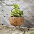 thumbnail image 1 of Hometrends CACHE-POT TISSÉ SUR PIEDS DE 27,9 cm, 1 of 8