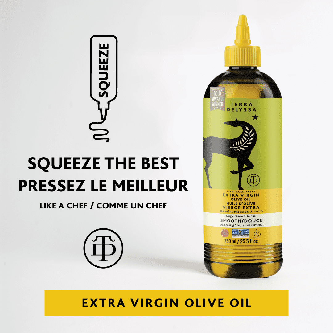 Terra Delyssa® Squeezable Extra Virgin Olive Oil,Single Origin, Contains Polyphenols,750 ml