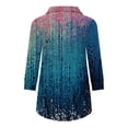 thumbnail image 4 of RKSTN Chemisiers Décontractés Boho à Imprimé Floral pour Femmes, Col en V, Manches Longues, Automne, Hauts à Imprimé Floral, Blouses Amples, Chemises, 4 of 6