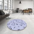 thumbnail image 4 of Ahgly Tapis Rectangulaire Lavable en Machine Intérieur Transitionnel Bleu Ciel, 5 Pieds x 8 Pieds, 4 of 7