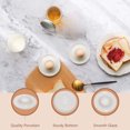 thumbnail image 4 of 2 Pack White Ceramic Eggs Tray, Round Egg Holder, Easy To Clean Egg Cup, Suitable for Kitchen Restaurant, Soft Boiled Hard Boiled Egg Tray, Breakfast Party Egg Container, 4 of 6