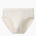 thumbnail image 1 of ylioge Mens Underwear Casual Solid Stretchy Mid Waisted Basic Breathable Briefs, 1 of 3