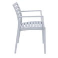 thumbnail image 4 of Compamia Artemis Outdoor Patio Dining Arm Chair in Silver Gray, 4 of 9