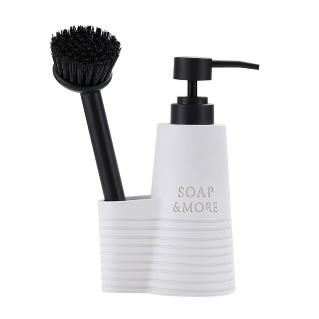 Distributeur de Savon à Vaisselle avec Porte-Éponge Distributeur de Liquide à Vaisselle