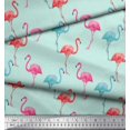 thumbnail image 3 of Soimoi Polyester Crepe Fabric Flamingo Bird Print Sewing Fabric Yard 42 Inch Wide, 3 of 3