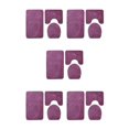 thumbnail image 2 of Baohd 3pieces Multi-functional Non-Slip Chenille Bath Rug Any Bathroom Eco-friendly PJ210906-A001 5Set, 2 of 6
