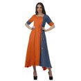 thumbnail image 1 of Moomaya Robe de Soirée à Manches Courtes en Viscose Style Santoon à Encolure Dégagée pour Femmes, 1 of 4