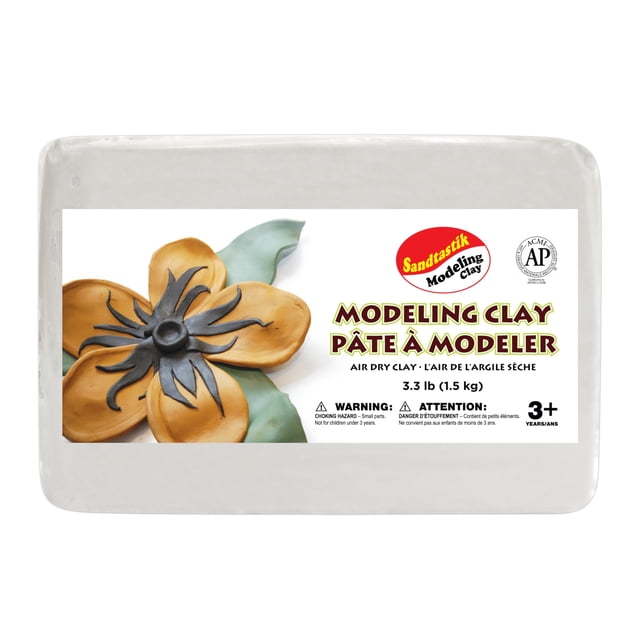 Sandtastik Pâte à Modeler à Séchage à l'Air, Extra Blanche - 3,3 lb