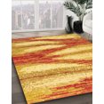 thumbnail image 2 of Ahgly Company Indoor Rectangle Abstract Orange Red Abstract Area Rugs, 8' x 10', 2 of 6