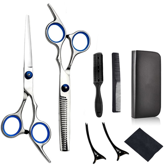 8Pack Hair Scissors Set, Teeth Thinning Shears Trimming Hairdressing for Barber Salon Home