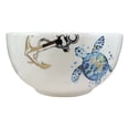 thumbnail image 1 of Bol de Service en Céramique Bleu Marine Tortue de Mer Grand pour Soupe Salade Riz Pâtes 95oz, 1 of 7