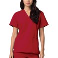 thumbnail image 3 of Adar Universal Unisex V-Neck Tunic 3 Pocket Scrub Top (Available in 39 Colors), 3 of 7