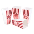 thumbnail image 3 of 4 Pcs Contenants Classiques en Plastique à Rayures Rouges et Blanches pour Maïs Soufflé pour Soirée Cinéma - Carré 4 Pouces x Profondeur 8 Pouces, 3 of 6