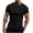 Black, variant on cfhntfmh Men's Henley Shirts Casual Ribbed Knitted Summer T-Shirt Slim Fit Short Sleeve Workout Muscle Tops for Gym