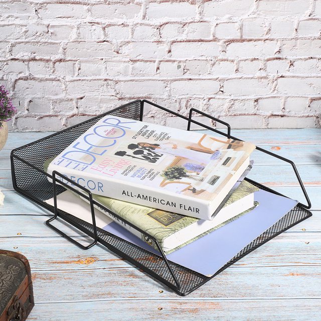 Beautiful Practical Desktop Tray Organizer, Mesh Letter Tray Organizer, Stationary For Books Holding Documents Letters