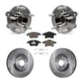 thumbnail image 1 of Transit Auto Front Hub Bearing Assembly Disc Brake Rotors and Ceramic Pads Kit for Car Ford Fusion Lincoln MKZ KBB-122018, 1 of 11