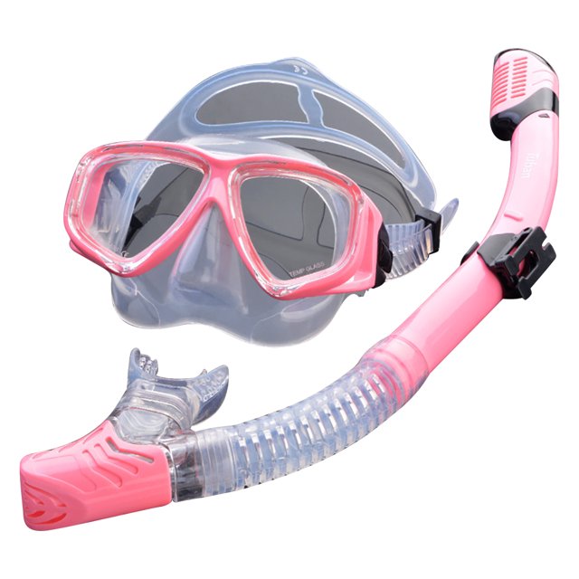 Bangcool Ensemble de Tuba Unisexe Professionnel Masque de Tuba avec Tuba Sec pour Plongée sous-Marine