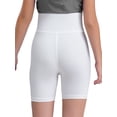 thumbnail image 2 of Doomiva Girls Athletic Swim Shorts Solid Color Shorts Sport Cheer Workout Running White 120, 2 of 5
