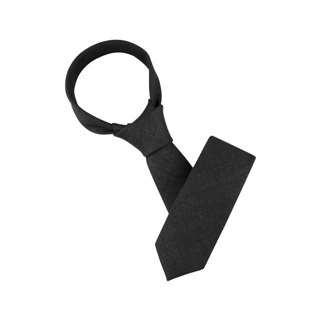 INSPIRE CHIC Men's Self-Tied Solid Color Formal Slim Ties Black