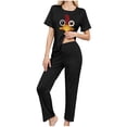 thumbnail image 4 of Womens Pajamas Set, Casual Pants and Tops Sleepwear, 4 of 8