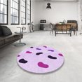 thumbnail image 4 of Ahgly Tapis Rectangulaire Lavable en Machine Intérieur Transitionnel Violet, 5 Pieds x 7 Pieds, 4 of 7