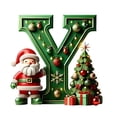 thumbnail image 2 of LSLJS 26 Letters Christmas Tree Decoration Pendant Christmas Tree Ornaments Personalized DIY Christmas Ornaments Christmas Decorations Xmas Tree Hanging Decor Christmas Ornaments, 2 of 5