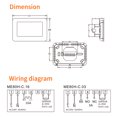 thumbnail image 3 of Smart Thermostat Temperature Controller for Electric Heating LCD Display Touch Screen Week Programmable Electric Underfloor, 3 of 8