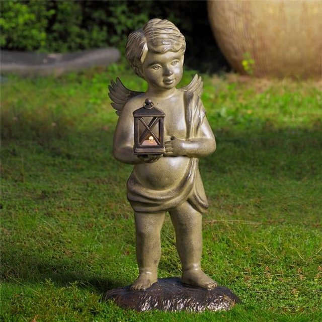 SPI Home San Pacific 34564 Cherub Garden Lantern