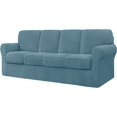 thumbnail image 1 of CHUN YI Housse de Canapé Extensible en Spandex à Carreaux Housse de Coussins de Dossier Séparé, 1 of 5