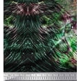 thumbnail image 2 of Soimoi Rayon Crepe Fabric Tiger Panel Print Sewing Fabric metre 46 Inch Wide, 2 of 3