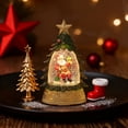 thumbnail image 1 of Aodebiao LED Christmas Tree Night Light Desktop Decor with Glass Cover Holiday Scene Layout Battery Powered Festive Glowing Home Office Decoration Gift, 1 of 5