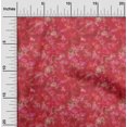 thumbnail image 2 of oneOone Velvet Red Fabric Abstract Floral Sewing Material Print Fabric By The Yard 58 Inch Wide, 2 of 4