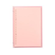 Yeacher Transparent A5 Refillable Notebook 20 Rings/Holes Loose Binder Flexible Waterproof PP Cover 30 Sheets Ruled Lined Paper Refillable Binder for Office Home School Students Supplies
