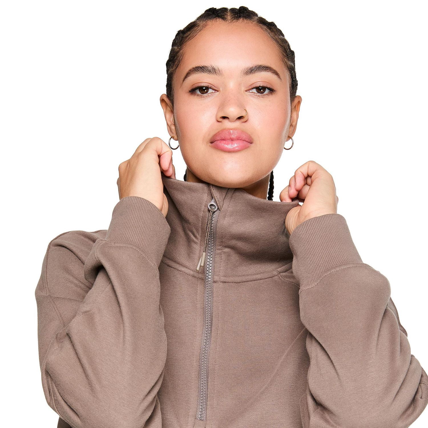 Athletic Works Women's Half Zip Sweatshirt