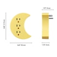 thumbnail image 4 of Globe Electric 3-Outlet Yellow Half Moon Indoor Wall Charger Charging Adapter, Not Smart Compatible, 4 of 5