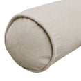 thumbnail image 2 of Coussin traversin en chenille - Taupe, 2 of 5