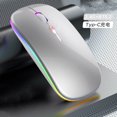 thumbnail image 2 of JilgTeok Wireless Mouse Charging Mute Bluetooth Mouse for Computer Laptop 4G+BT5 Wireless Mouse for Windows MacOS iPad Android Laptop PC Universial, 2 of 3