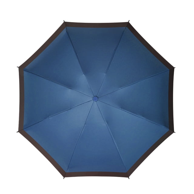 Kyusrd Summer Outdoor Patio Deals!Portable Windproof Compact Travel Umbrella LED Flashlight Handle Auto Umbrella With Reflective Tape Aluminum Alloy Umbrella