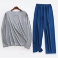 thumbnail image 1 of Weiqiqre Ensemble de Sport pour Hommes, Mode Décontractée, Couleur Unie, Col Rond, Manches Longues, Extensible, 1 of 3