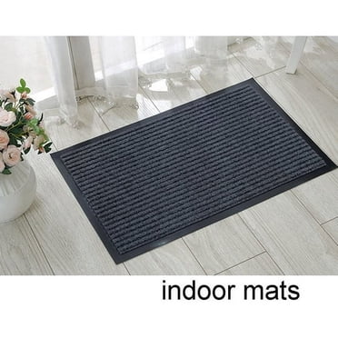 Tapis de Porte, Paillasson Intérieur Extérieur Tapis d'Entrée Tapis de Sol Gratte-Chaussures Tapis de Bienvenue pour Porte d'Entrée 15,7” X 23,6” - Tapis Utilitaire avec Endos en Caoutchouc Antidérapant