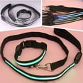 thumbnail image 3 of Pet Dog Puppy Nylon Glow in the Dark Collar LED Light Soft Adjustable Neck Strap, 3 of 8