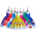thumbnail image 1 of Robes de Performance de Noël pour Filles 3-10 Ans Robe de Danse Robes de Fête Occasion Spéciale Père Noël Robes de Princesse, 1 of 7