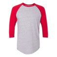 thumbnail image 1 of T-shirt Raglan à Manches Trois Quarts, XS, Gris Bruyère, 1 of 4