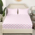 thumbnail image 3 of Erosebridal Plaid Buffalo Sheet Set Queen, Checkered Bedding Sets Queen Size, Rectangle Room Decor 4-Piece, 3 of 7
