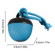 SLYNSHome Interactive Dog Toys,Blue Automatic Moving and Rolling Dogs Toy with Rope for Small Medium Large Dogs